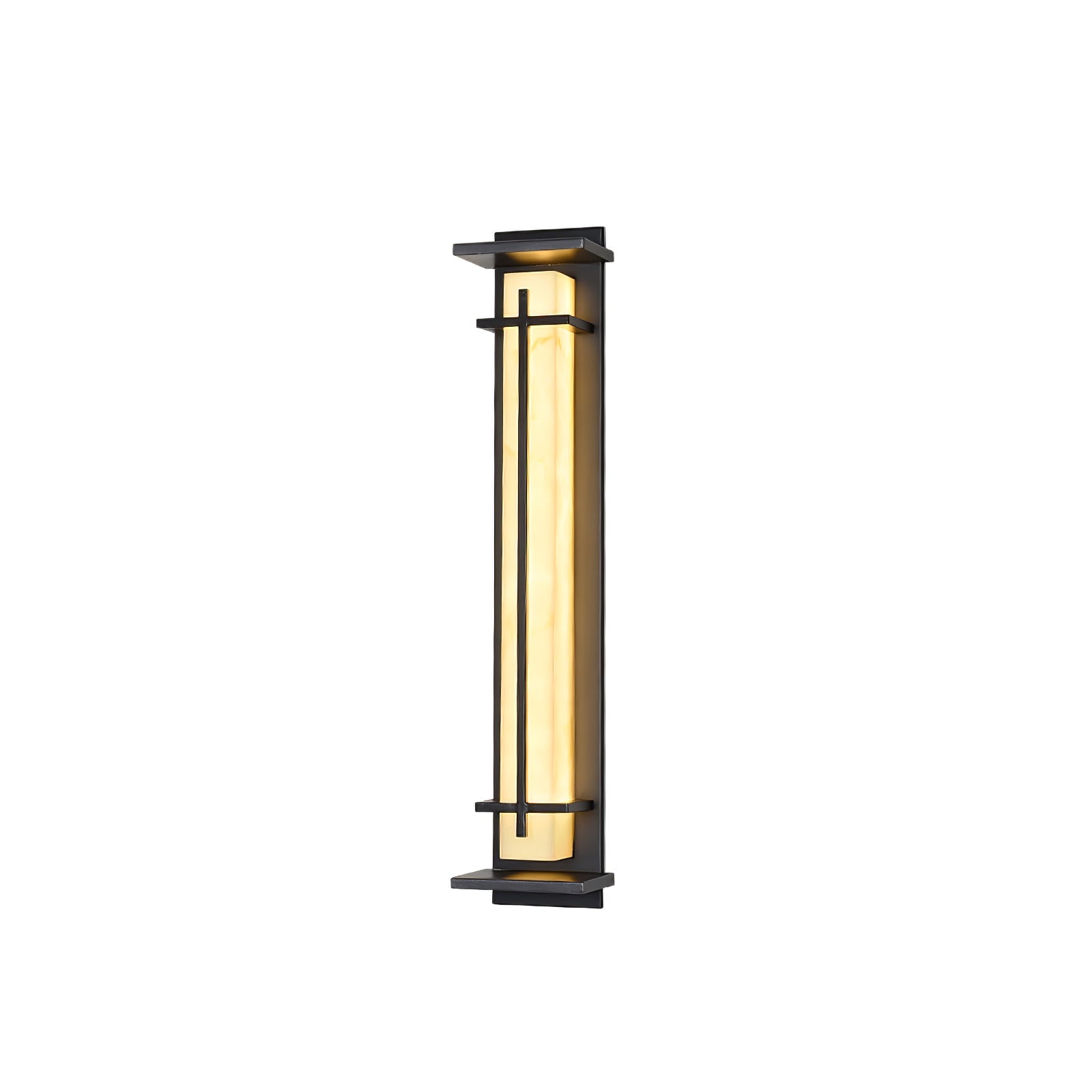 Square Outdoor Alabaster Wall Light