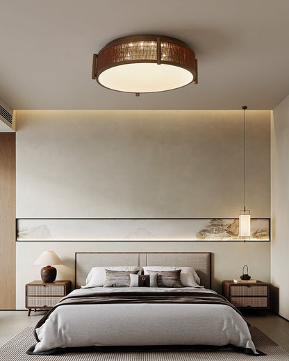 Bamboo Weave Ceiling Lamp