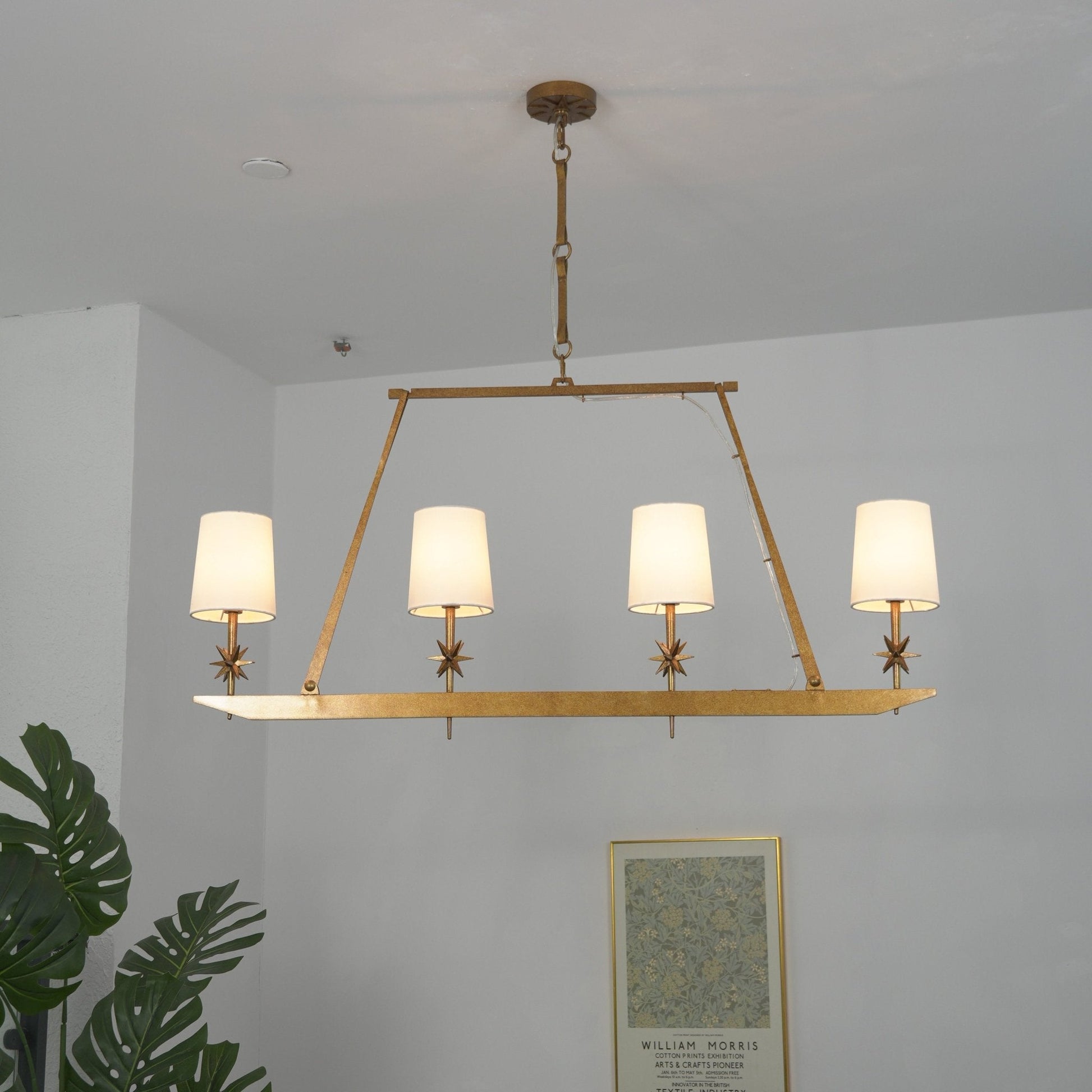 Stellar Frame Linear Chandelier