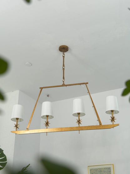 Stellar Frame Linear Chandelier