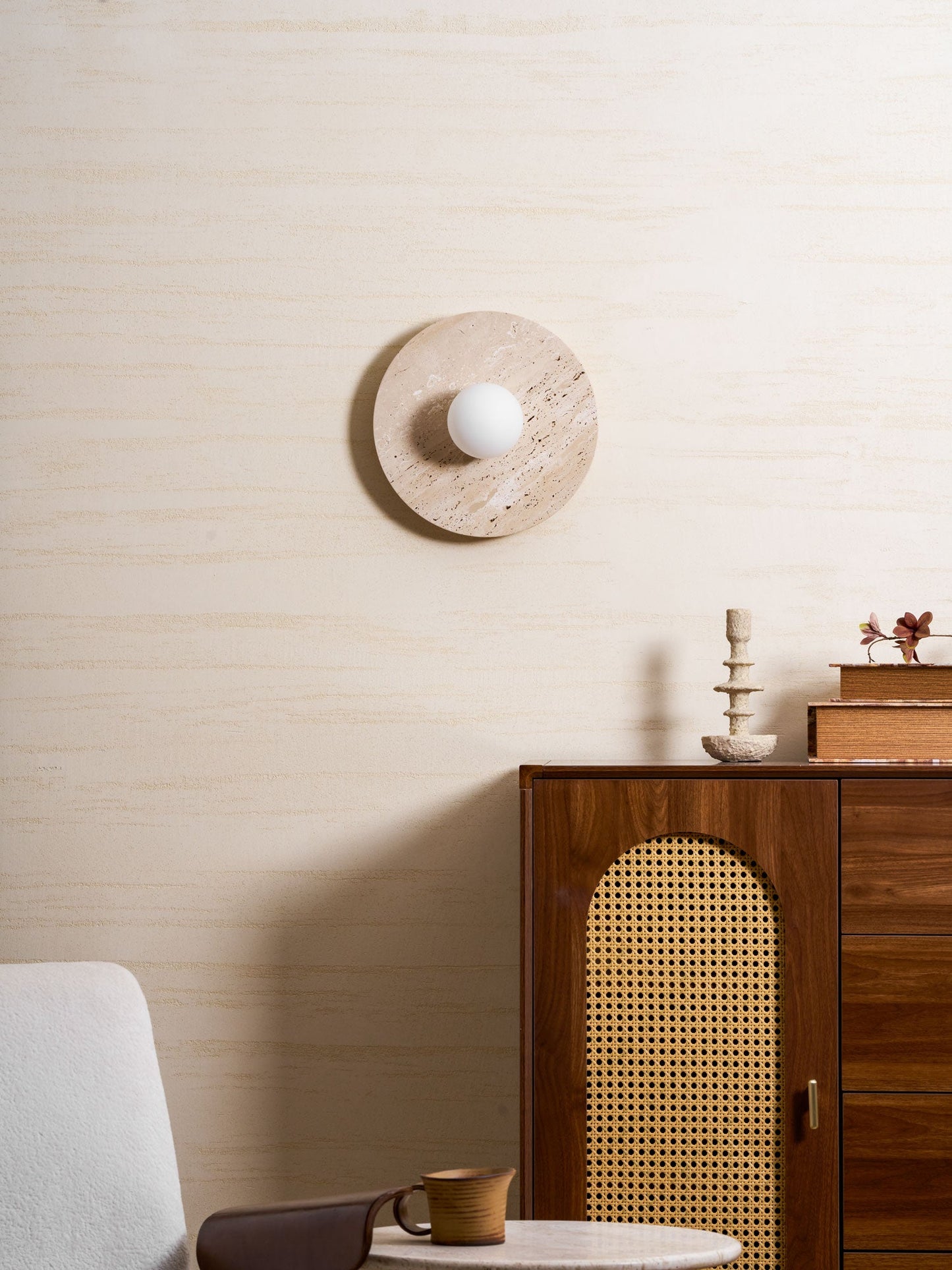 Stone Lunar Eclipse Wall Light