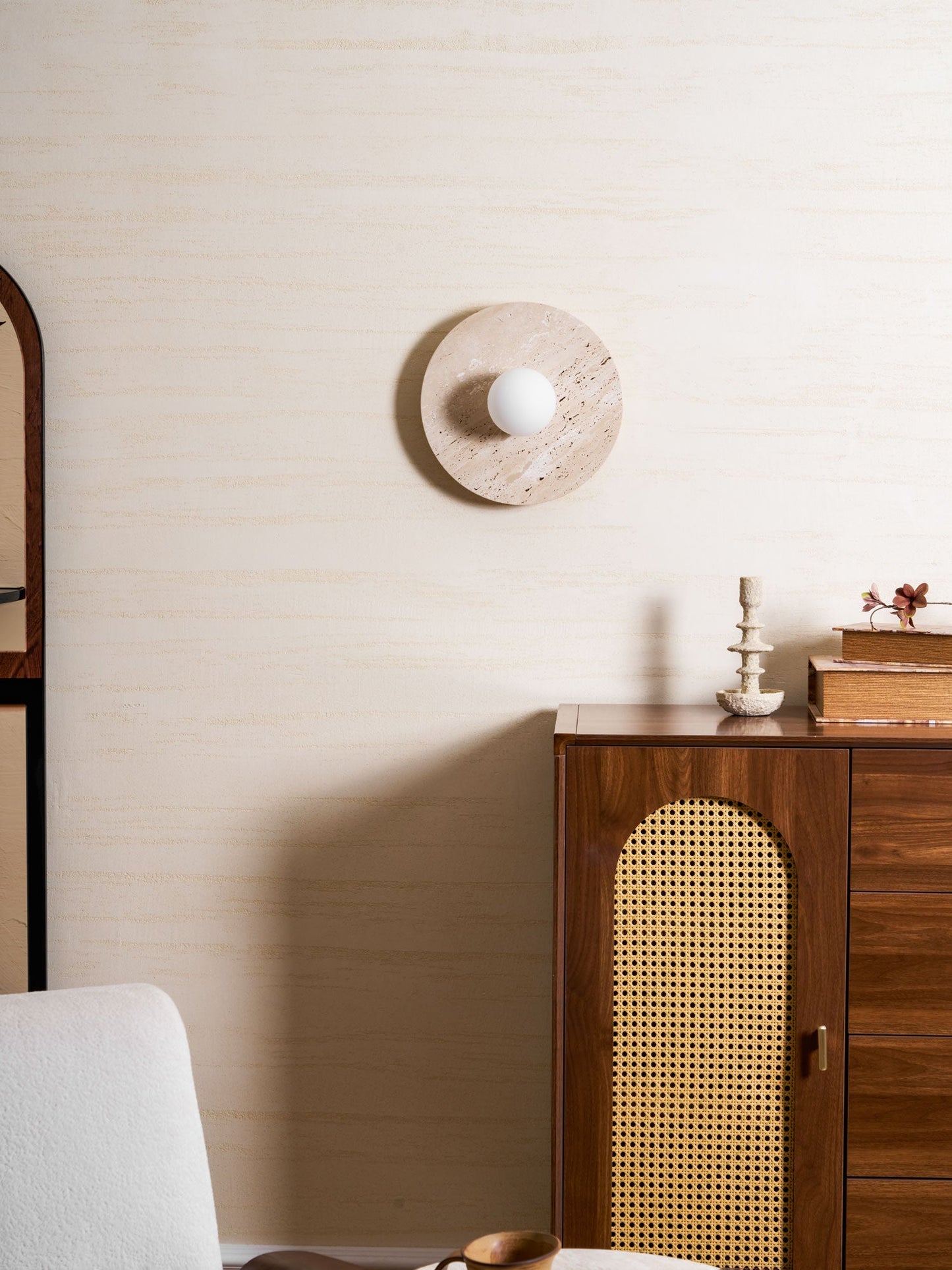 Stone Lunar Eclipse Wall Light
