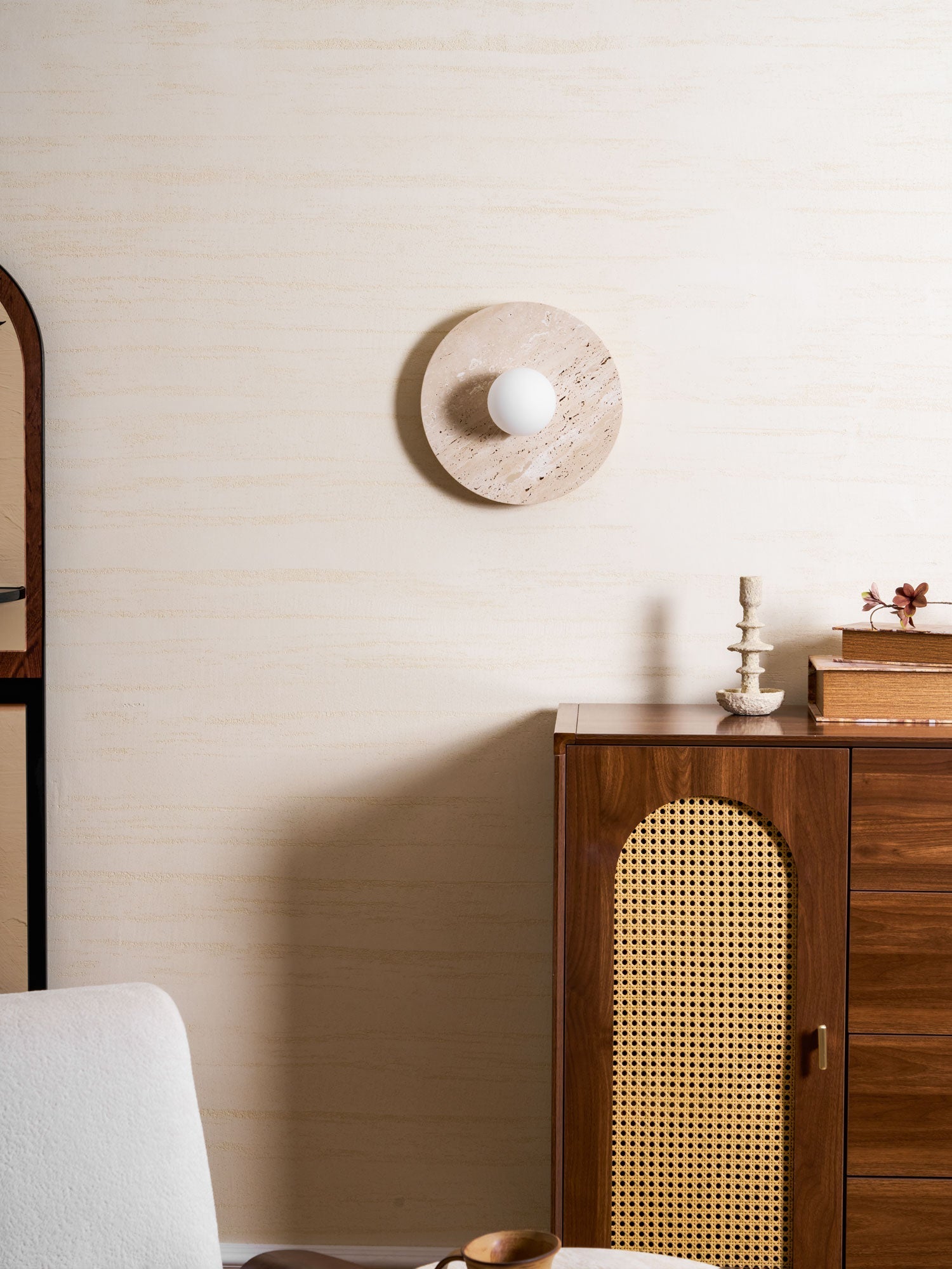 Stone Lunar Eclipse Wall Light