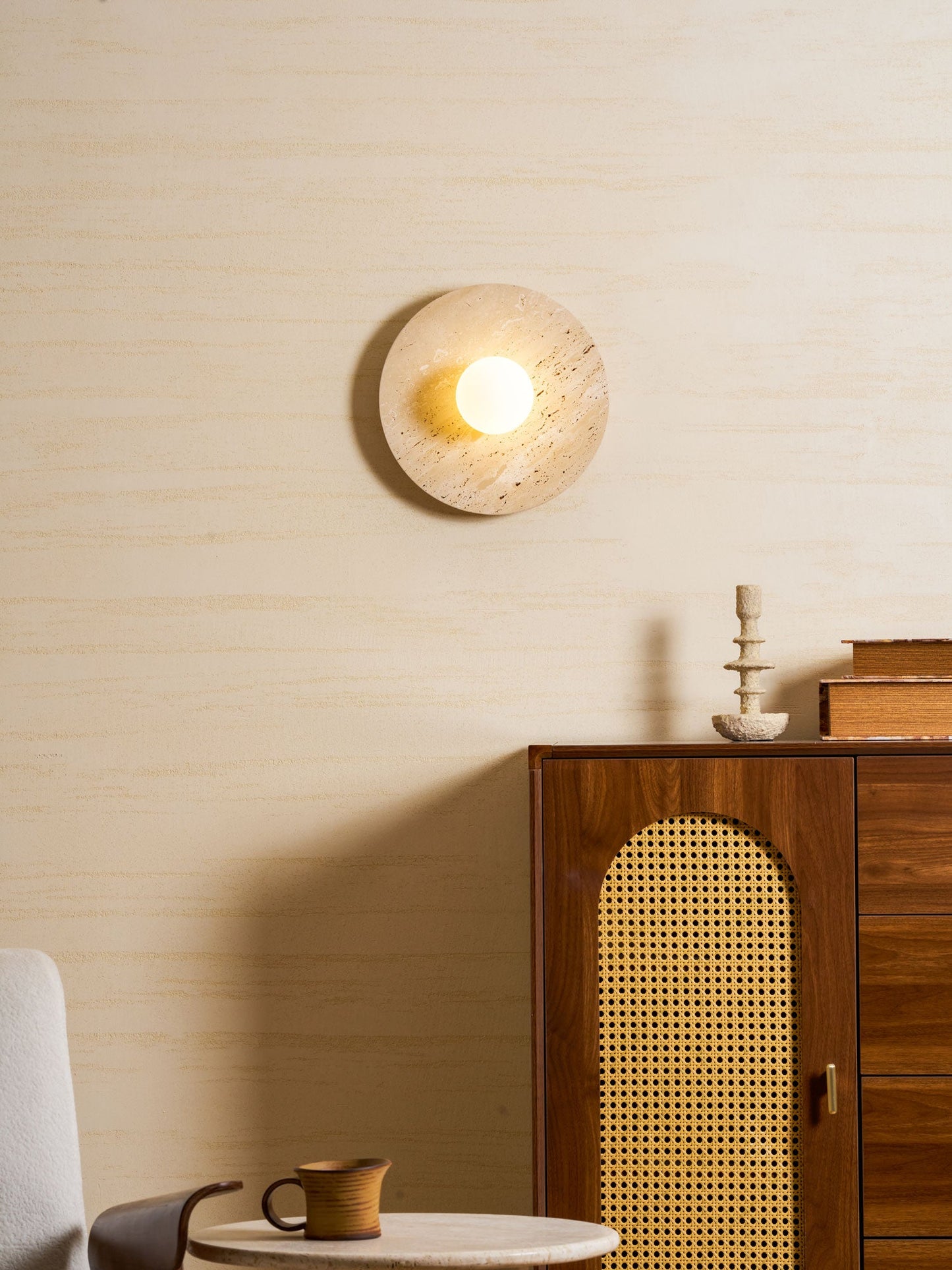 Stone Lunar Eclipse Wall Light