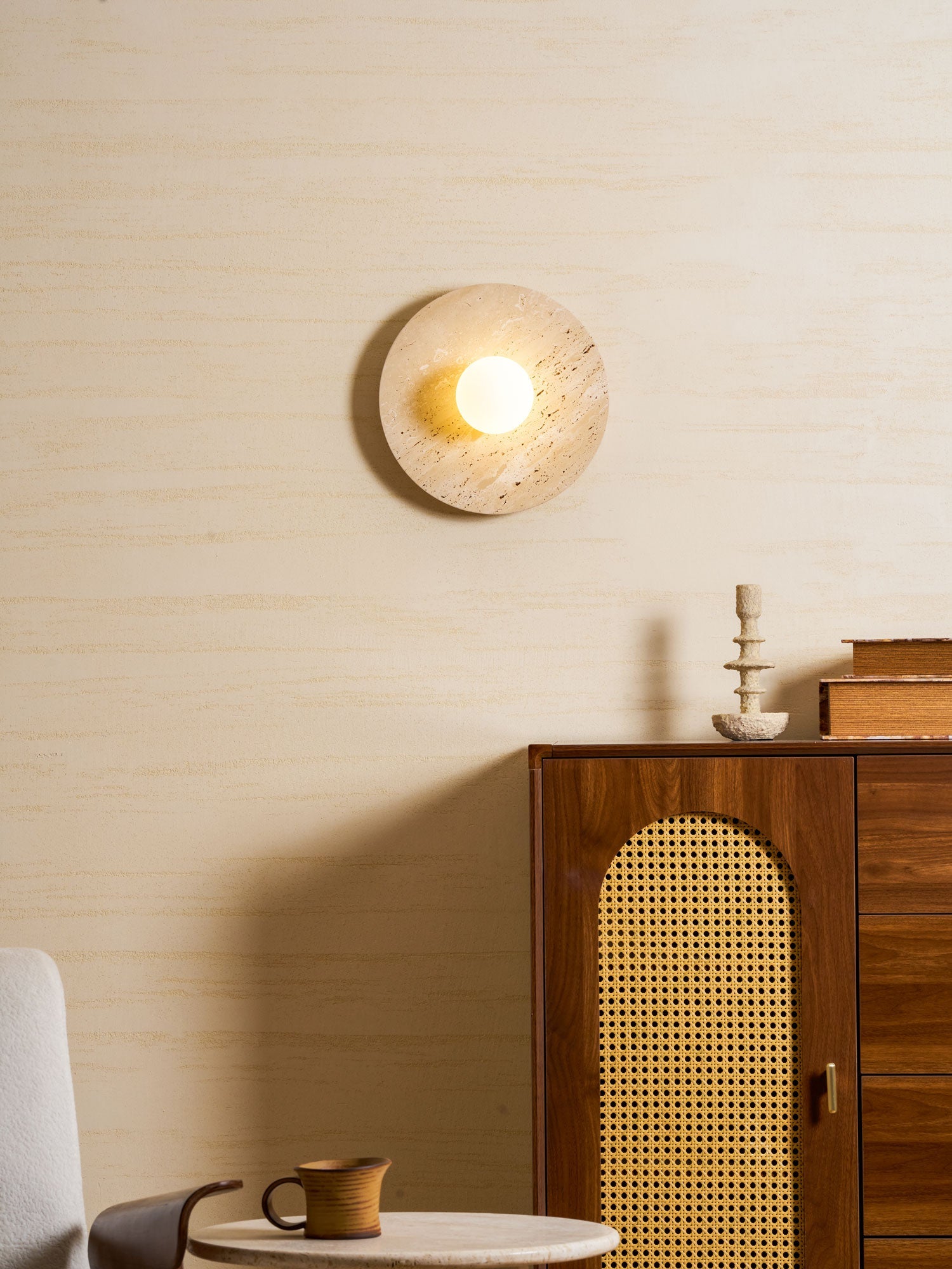 Stone Lunar Eclipse Wall Light
