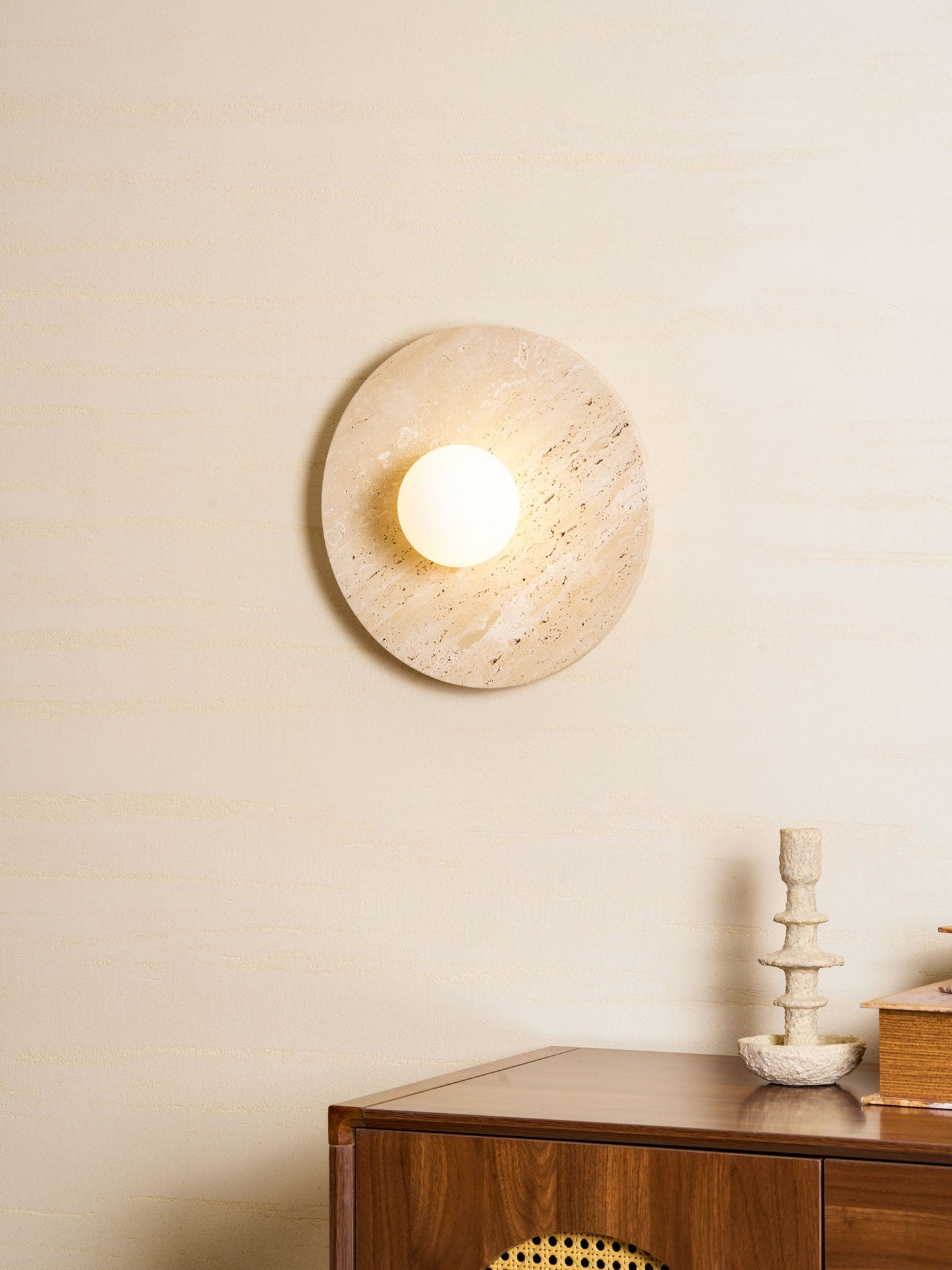 Stone Lunar Eclipse Wall Light
