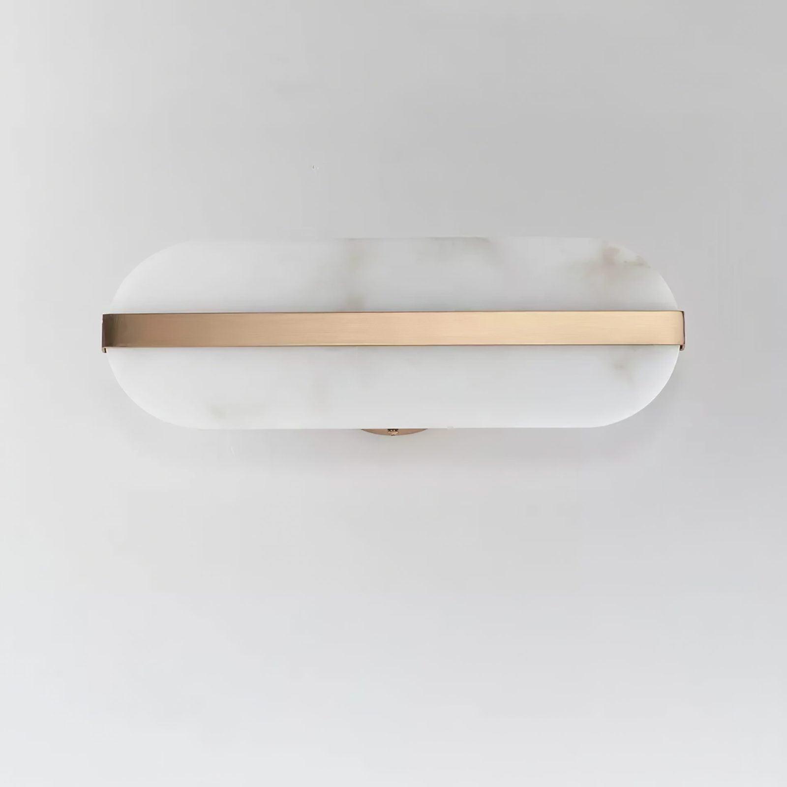Long Ellipse Alabaster Wall Sconce