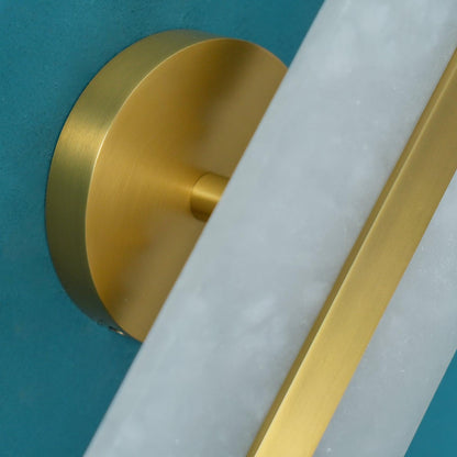 Long Ellipse Alabaster Wall Sconce