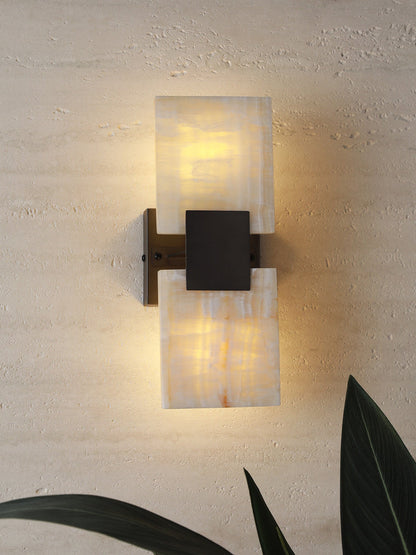 Strata Shift Alabaster Wall Lamp