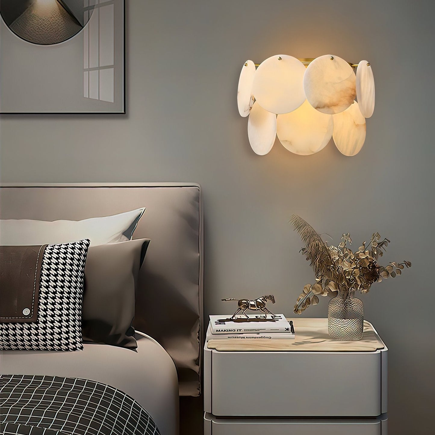 Strata Lumina Alabaster Wall Sconce