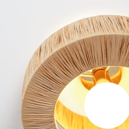 Straw Art Ceiling Lamp