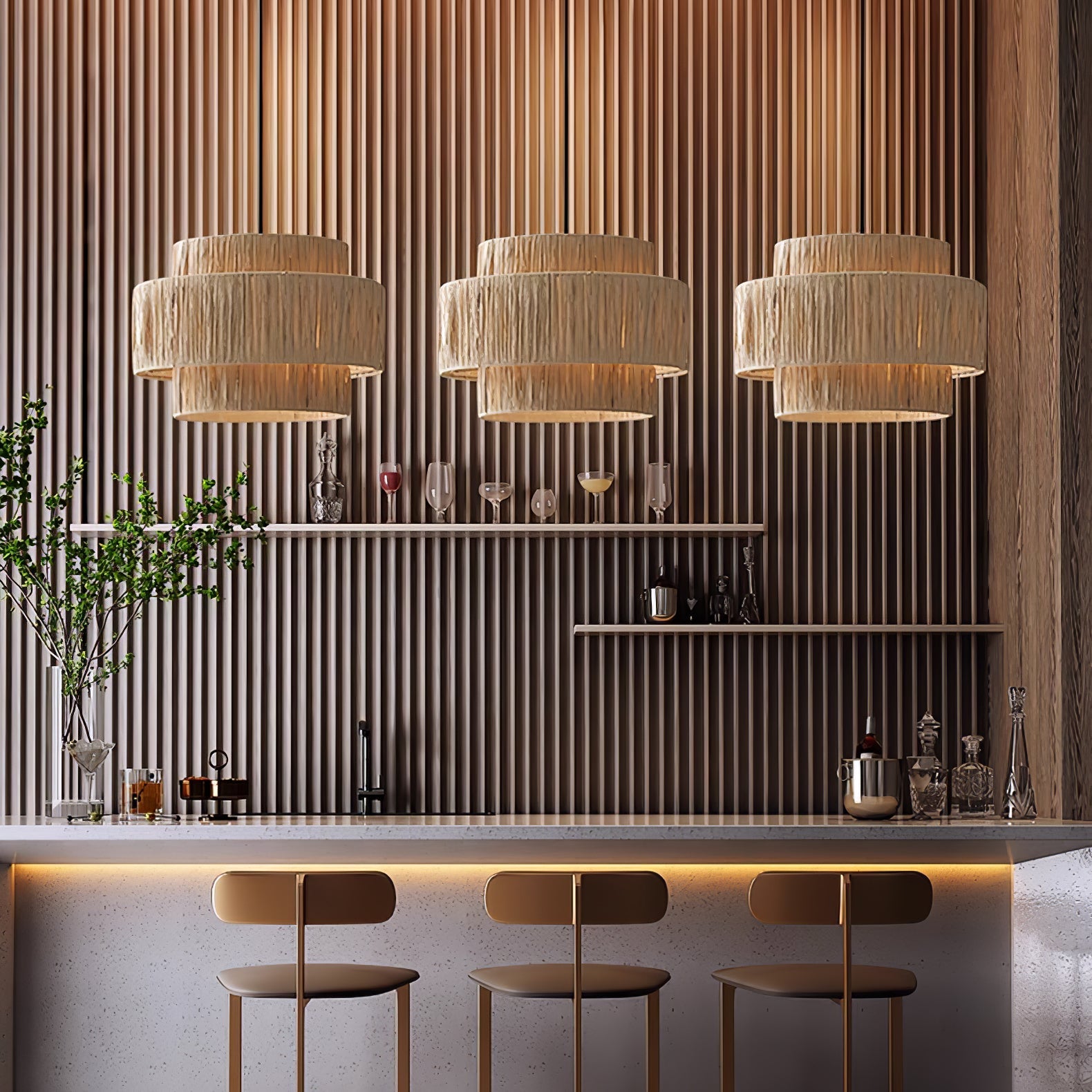 Straw Art Pendant Light