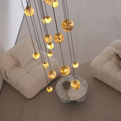 Sultana Alabaster Cluster Chandelier