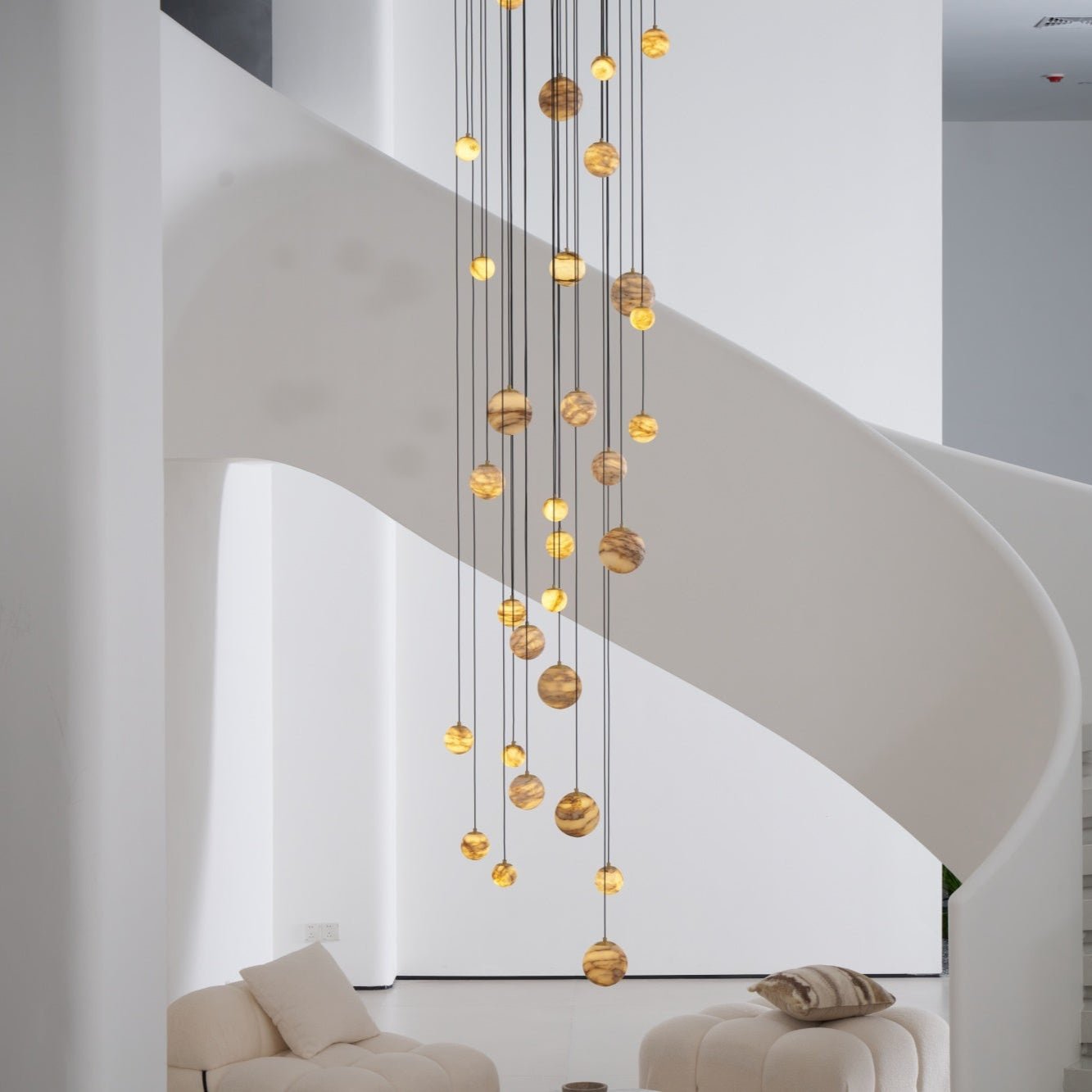 Sultana Alabaster Cluster Chandelier