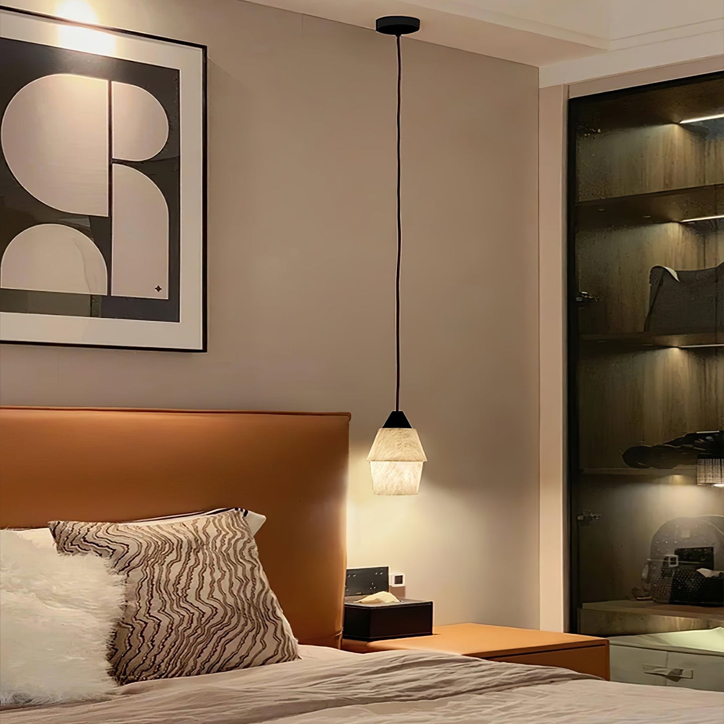 TEN MA DO Alabaster Pendant Lamp