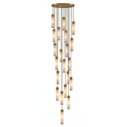 Alabaster Tala Brass Pendant Lamp