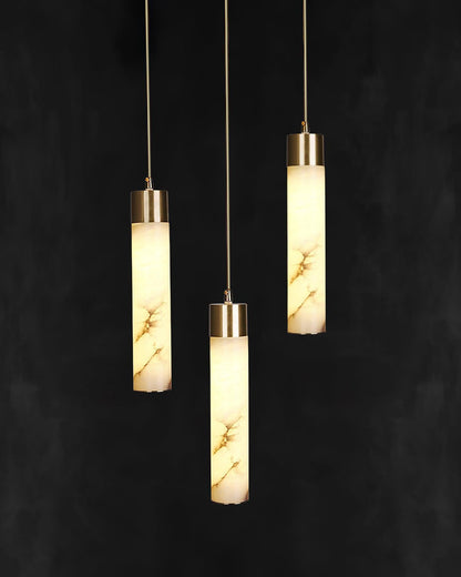 Alabaster Tala Brass Pendant Lamp