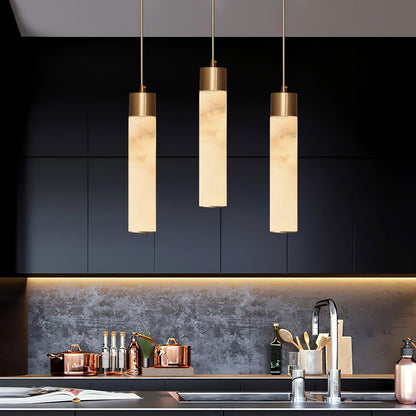 Alabaster Tala Brass Pendant Lamp