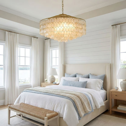Teardrops Shell Chandelier
