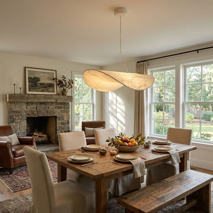 Tense Silk Pendant Light