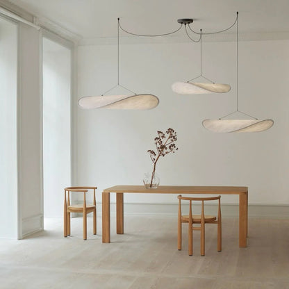 Tense Silk Pendant Light