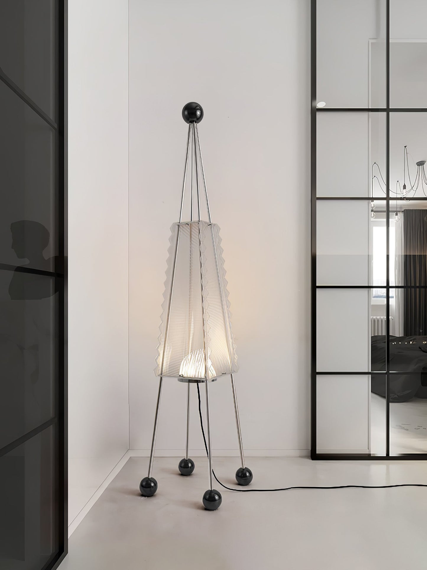 Obelisk Mesh Floor Lamp