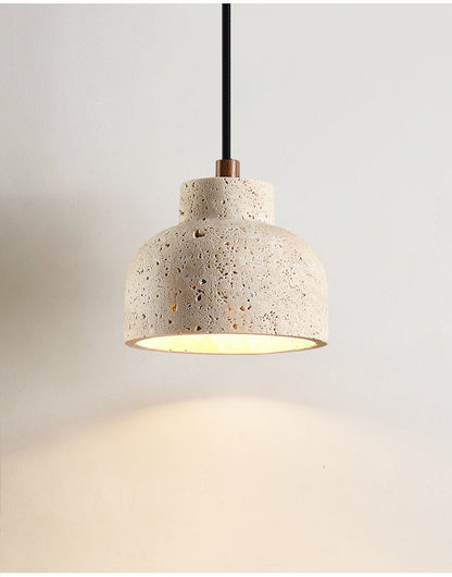 Travertine Bell Pendant Lamp