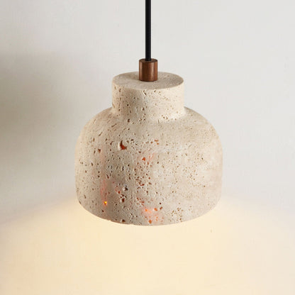 Travertine Bell Pendant Lamp