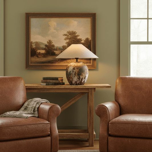 Textured Ceramic Jar Table Lamp