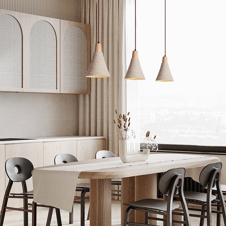 Textured Cone Pendant Light