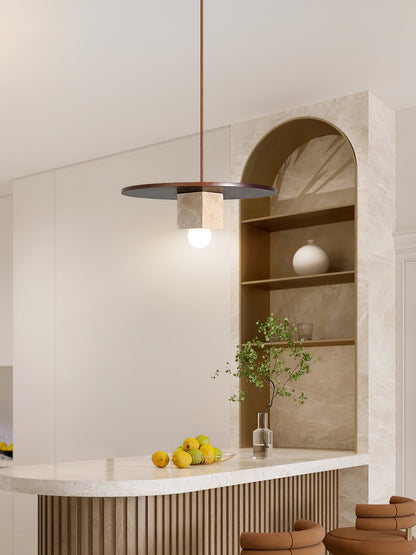 Tondo Stone Disc Pendant Light