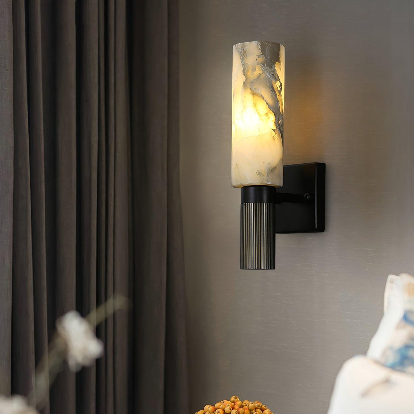 Torch Alabaster Sconce