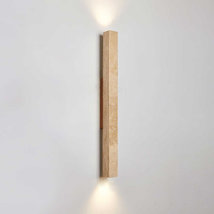 Travertine Column Wall Light