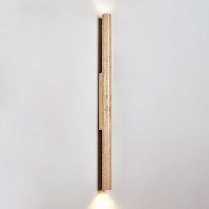 Travertine Column Wall Light