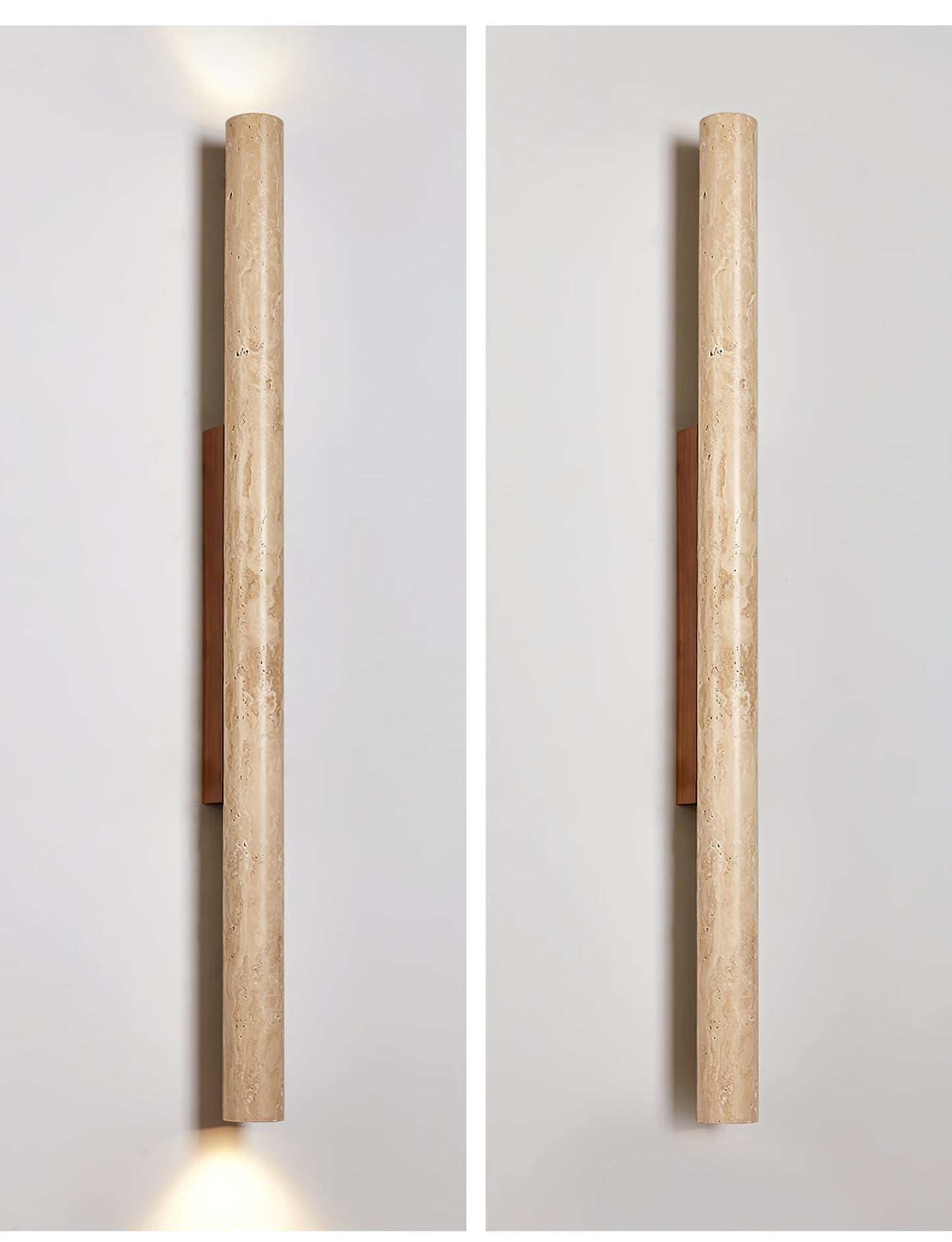Travertine Column Wall Light