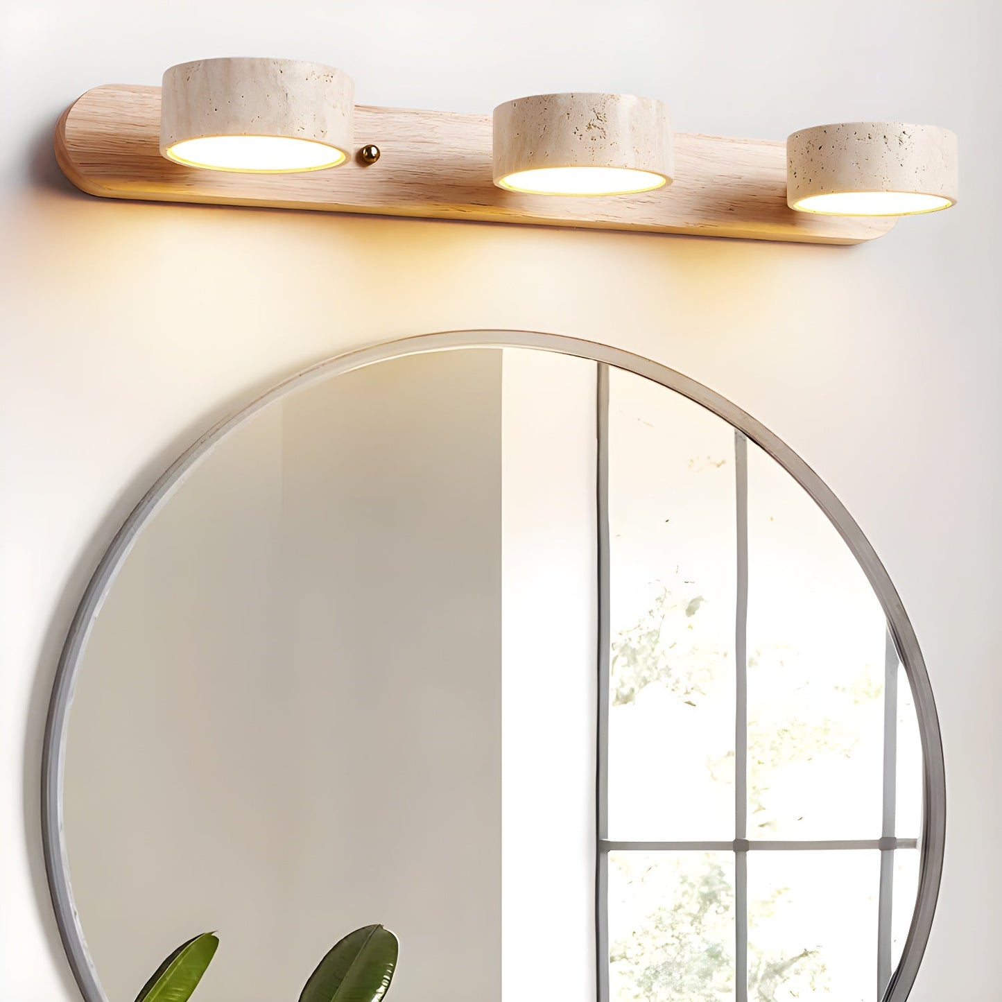 Travertine Duo Rechargeable Wall Light