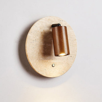 Travertine Spot Wall Sconce