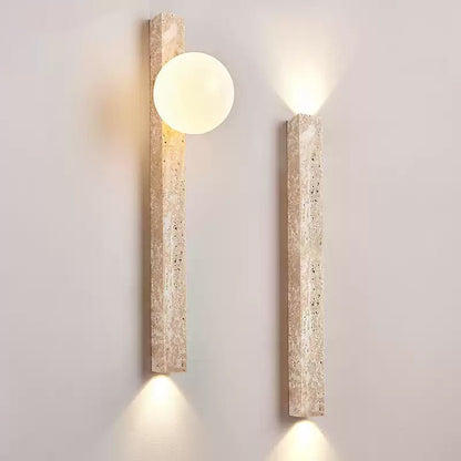 Travertine Stripe Wall Sconce