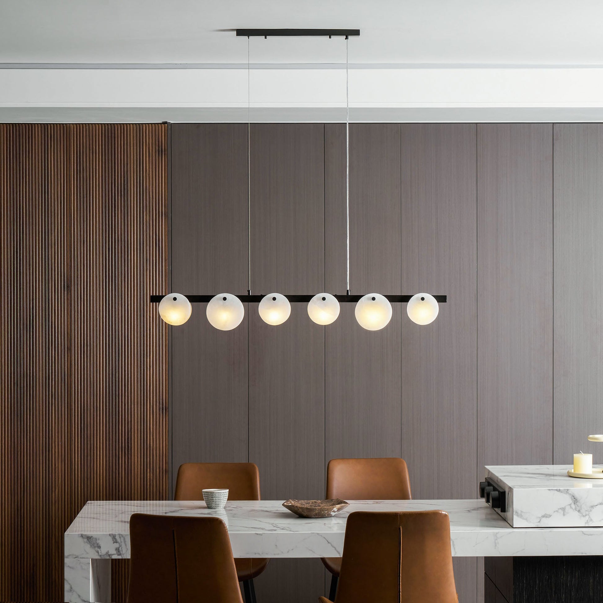 Trinidad Dining Room Alabaster Chandelier