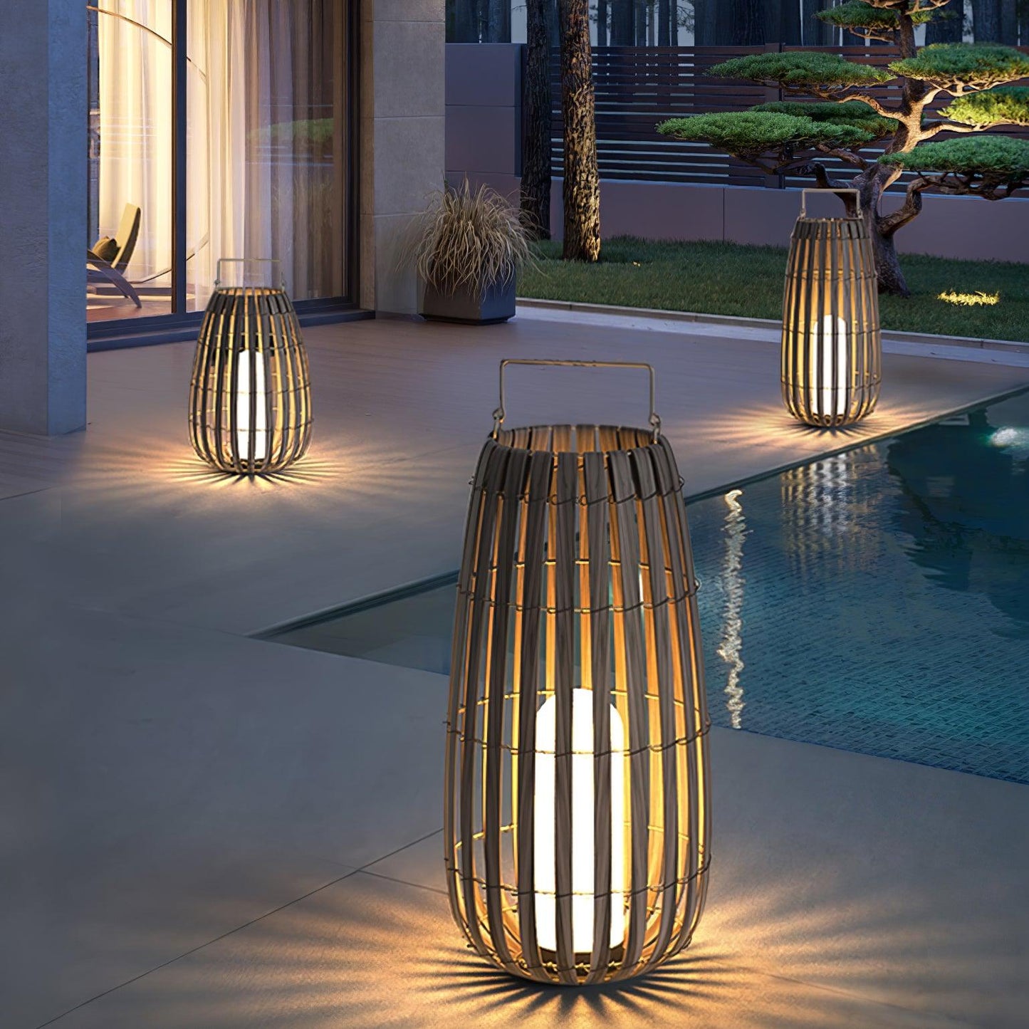Tropic Braid Lantern Outdoor Lamp
