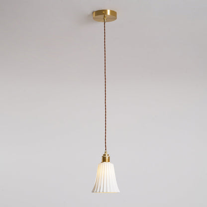 Trumpet Ceramic Pendant Light