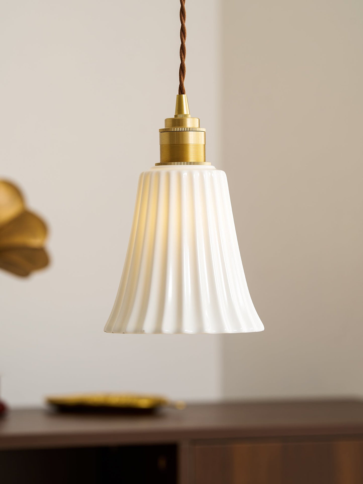 Trumpet Ceramic Pendant Light