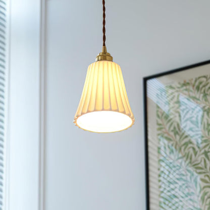 Trumpet Ceramic Pendant Light