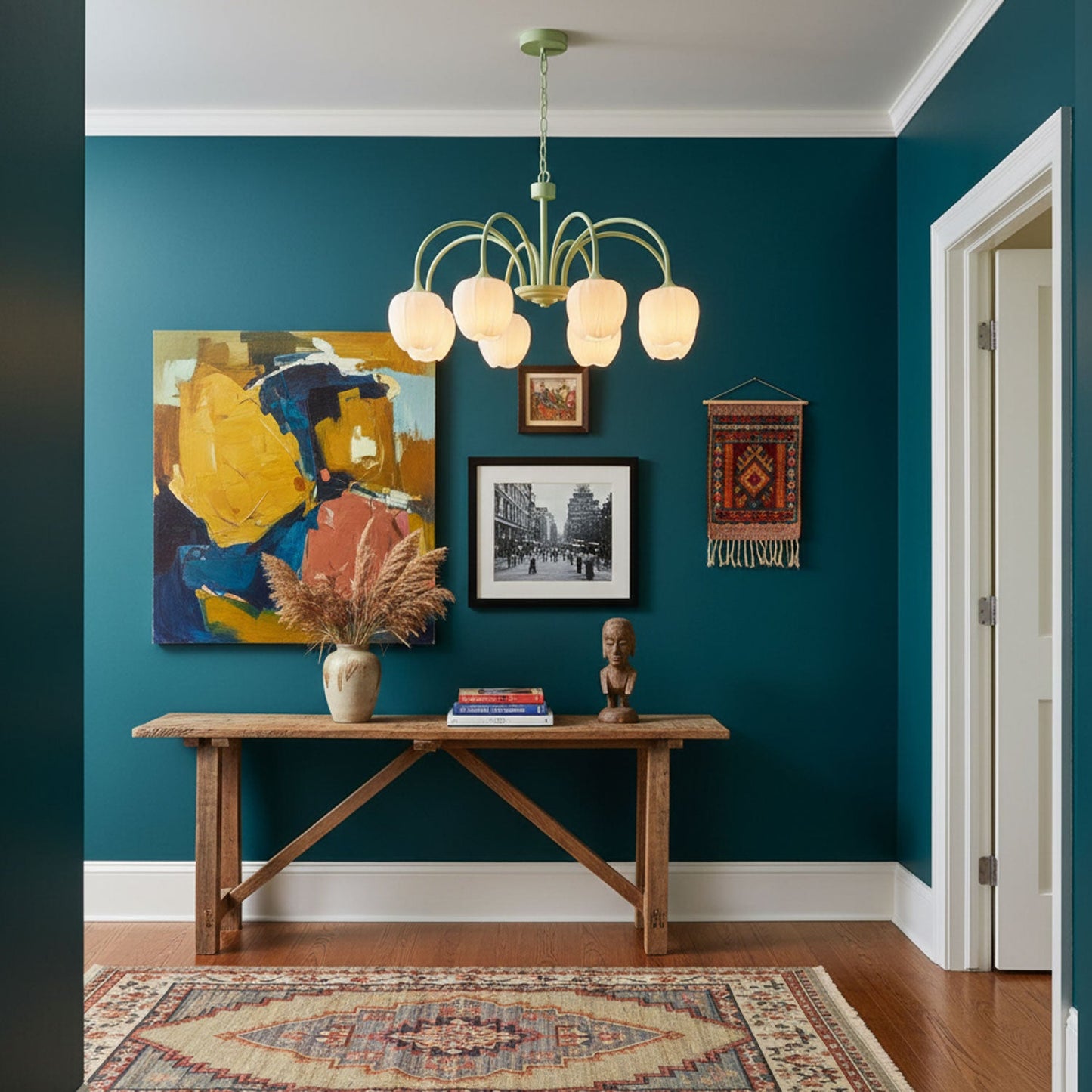 Tulip Matcha Chandelier