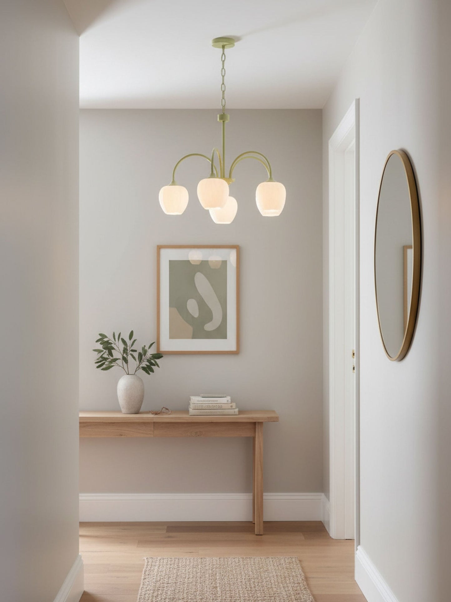 Tulip Matcha Chandelier
