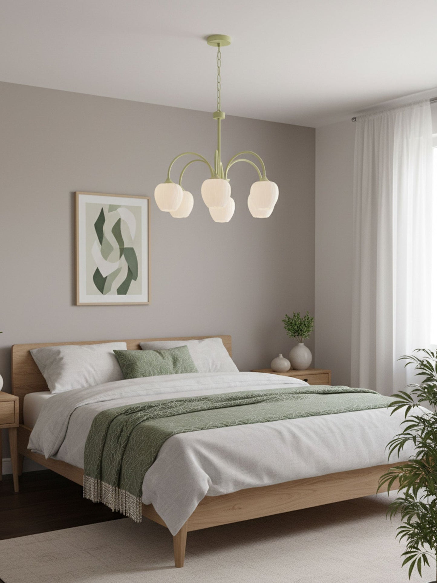 Tulip Matcha Chandelier