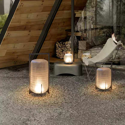 Steel Twilight Lantern Table Light