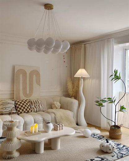 Twisted Pleated Floor Lamp