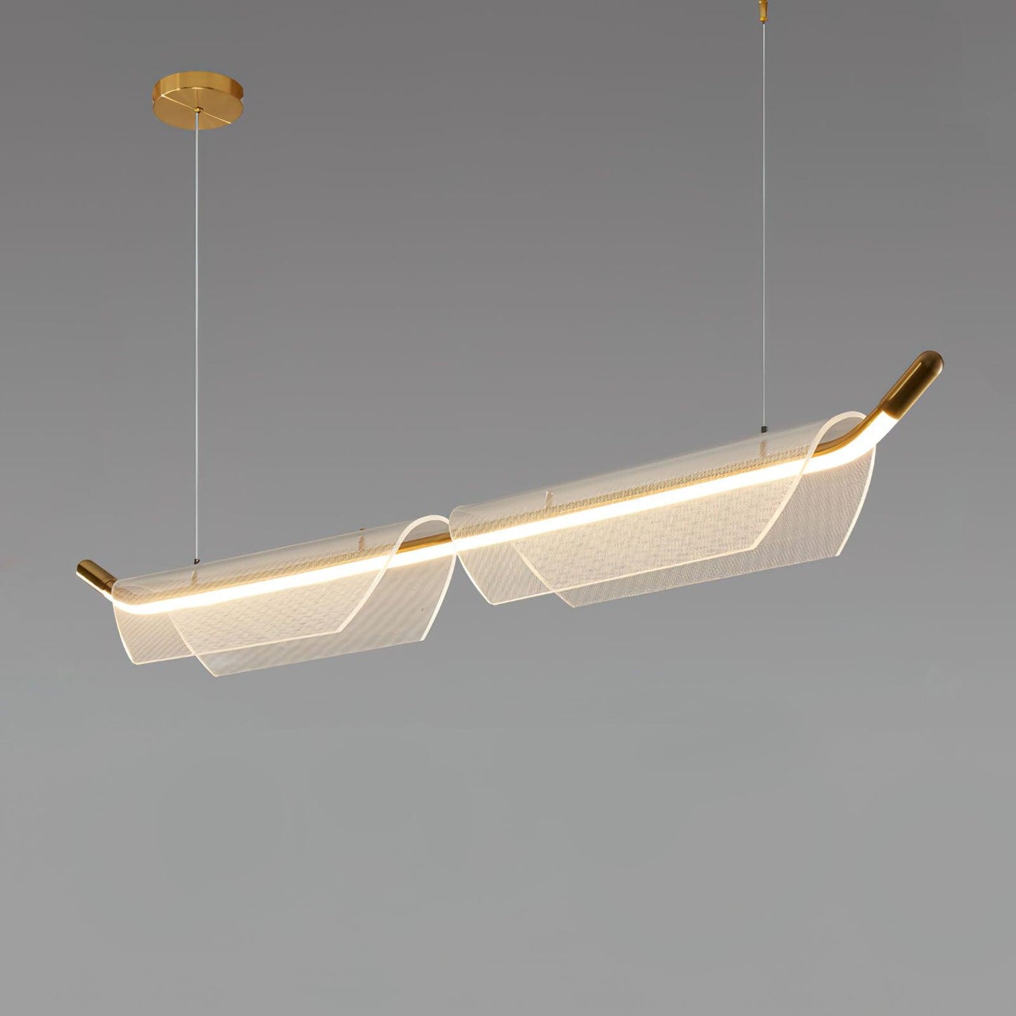 Two Boats Acrylic Pendant Light
