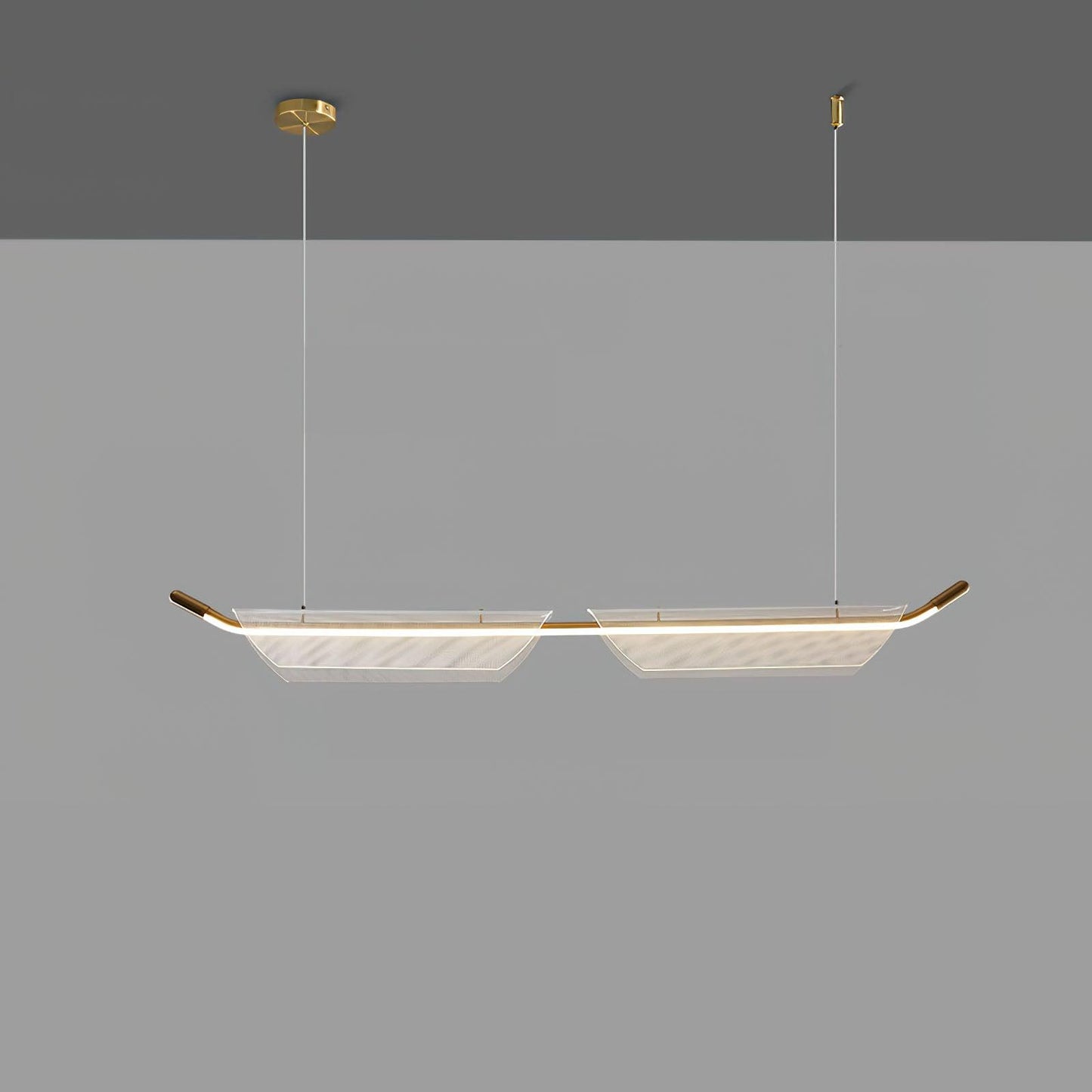 Two Boats Acrylic Pendant Light
